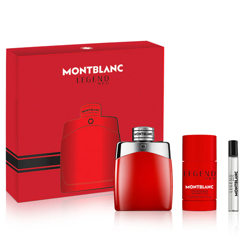 MONT BLANC LEGEND RED FOR MEN 3PC GIFT SET