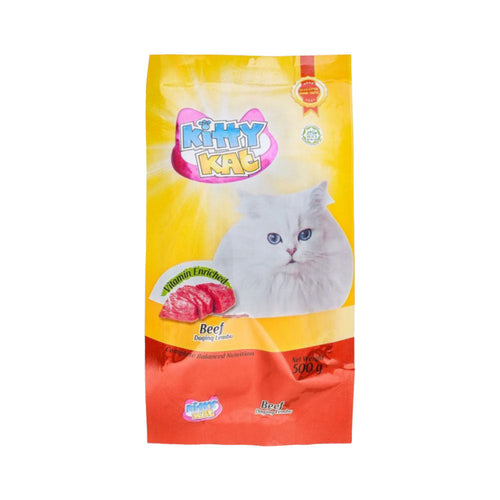 KITTY KAT DRY CAT FOOD - BEEF 500 GM