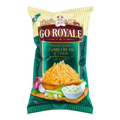 GO ROYALE POTATO STICKS SOUR CREAM & ONION 95 GM