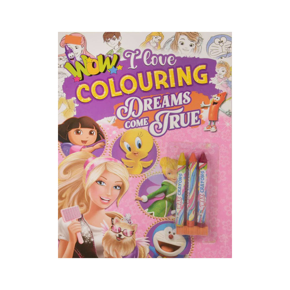 791 DREAM COME TRUE COLORING BOOK W 3PC CRYON COLOR A.M