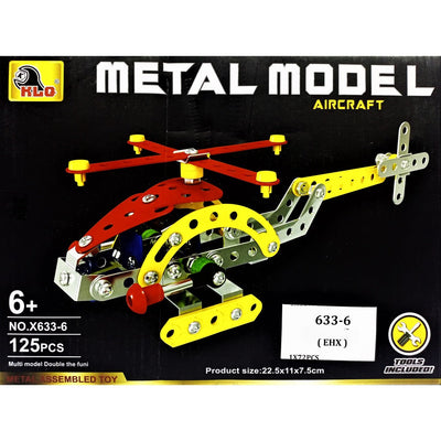 X633-6 METAL MODEL HELICOPTER MACHNO 125PC A.I