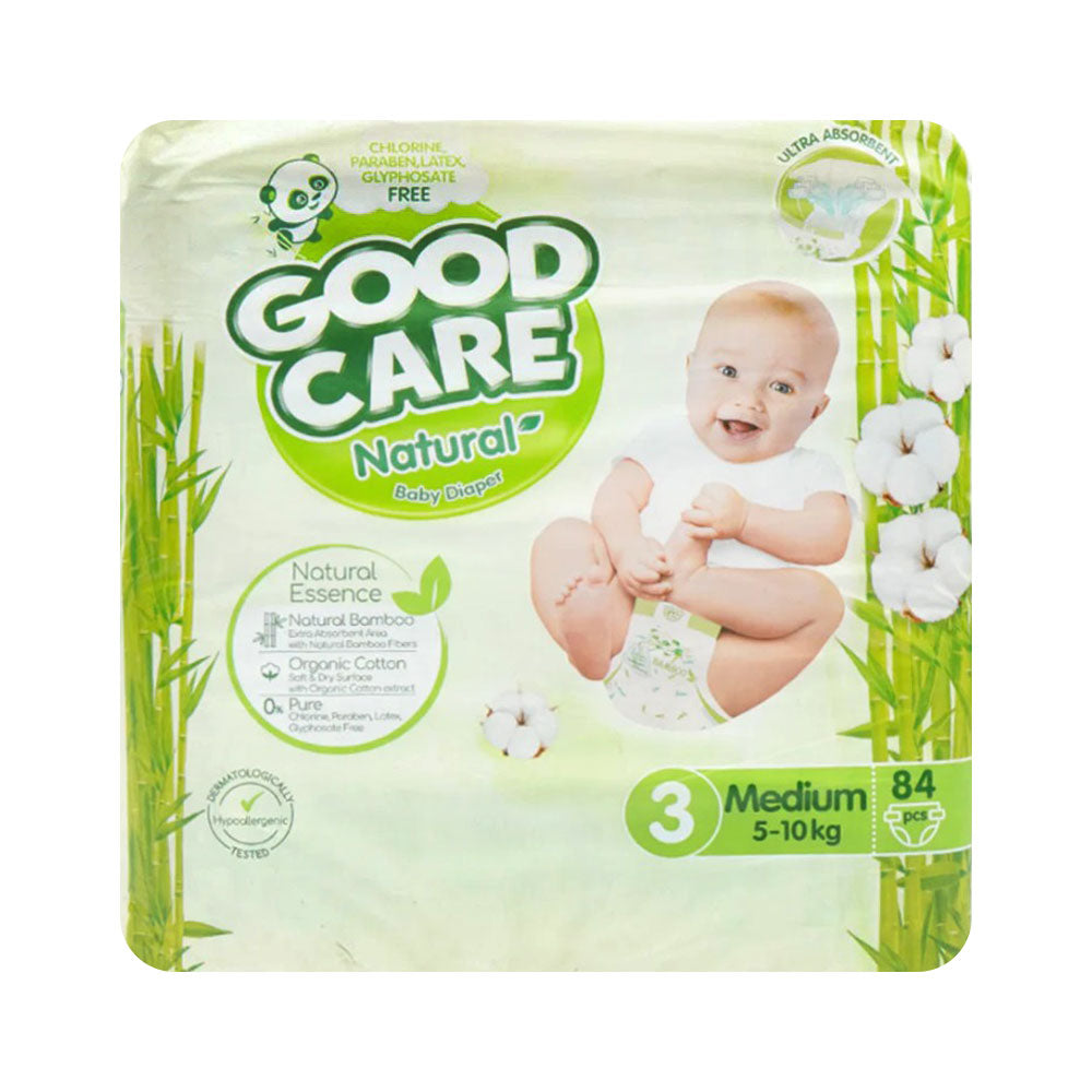 GOODCARE NATURAL DIAPER MEDIUM 84 PCS JUMBO