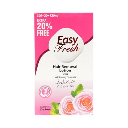 EASY FRESH HAIR REMOVAL LOTION DE ROSE 120 ML