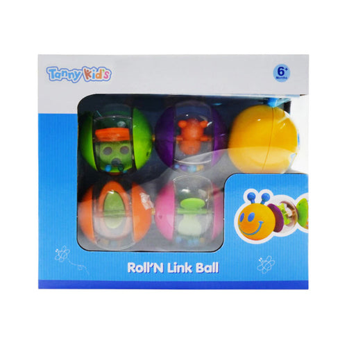 TY9070 TANNY KIDS ROLL N LINK BALL RATTLE  ID