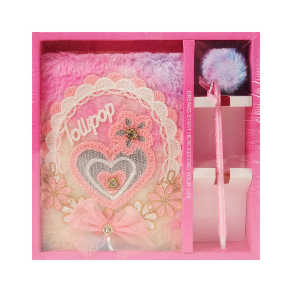 12-159 NOTE BOOK WITH PEN FANCY HEART