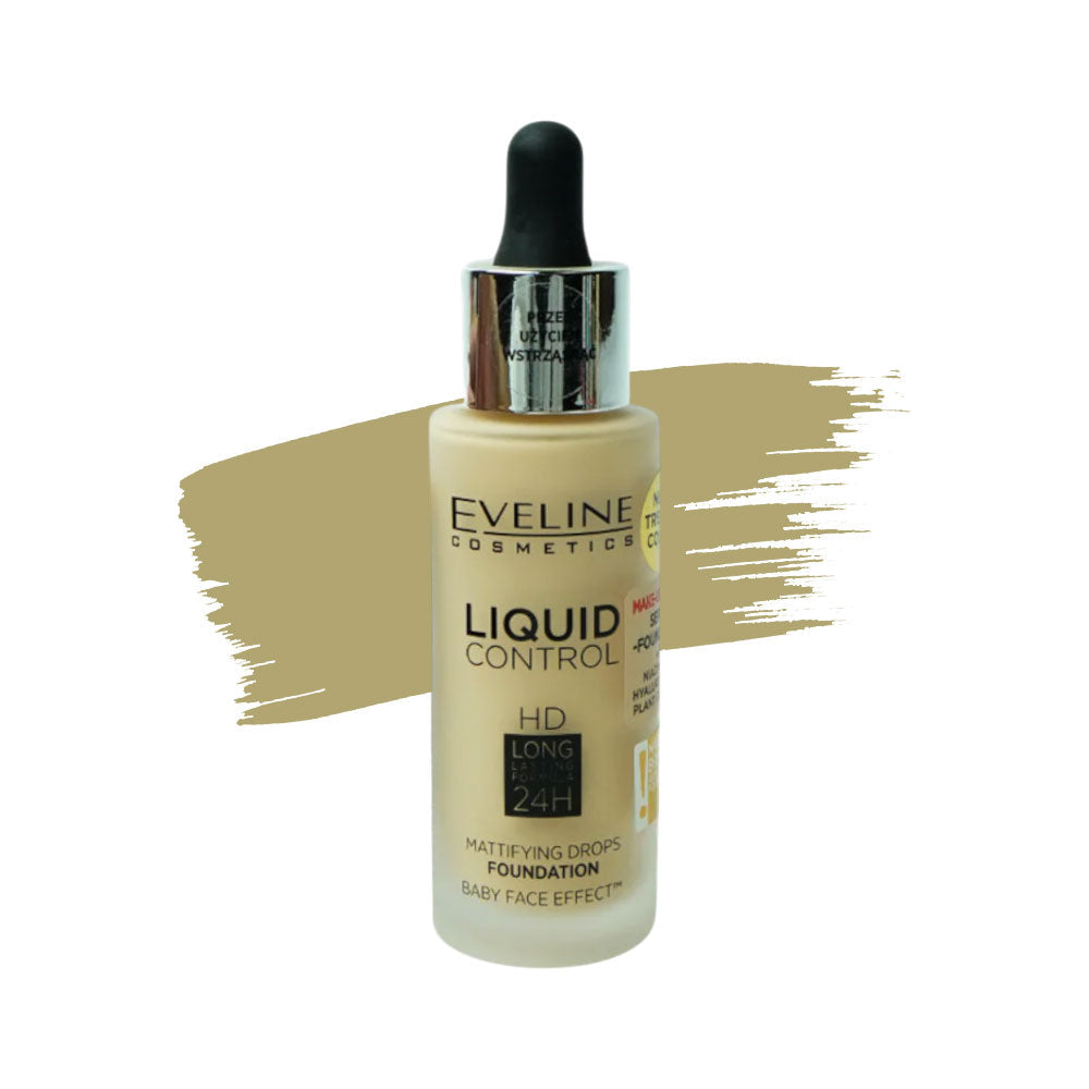 EVELINE LIQUID CONTROL SERUM FOUNDATION WITH NIACINAMIDE