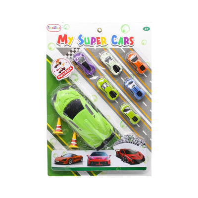 SC-01 MY SUPER  CARS PLAYSET IN CARD