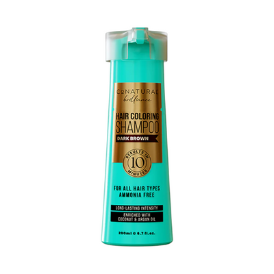 CONATURAL HAIR DYEING SHAMPOO -DARK BROWN