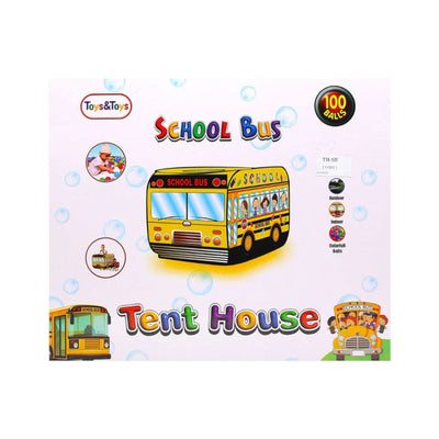 TH-SB SCHOOL BUSS TENT HOUSE 100BALLS