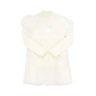 GIRLS L/S FANCY FROCK 7-8YEAR MZW-24 019