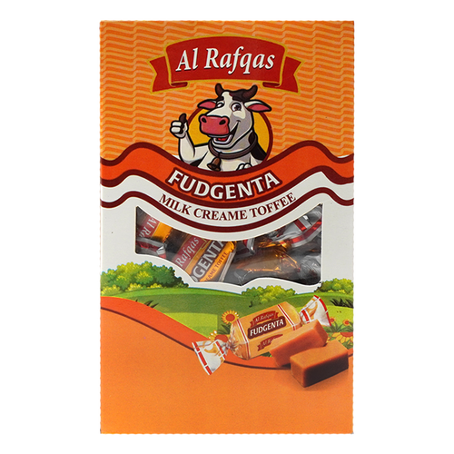 AL RAFQAS FUDGENTA MILK TOFFEE BOX 300 GM