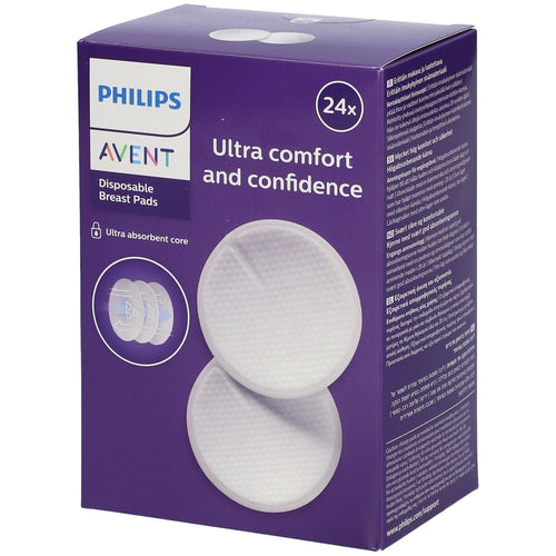 PHILIPS AVENT BREAST PADS ULTRA COMFORT 24PC SCF254/24