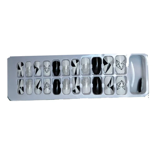 Beauty Tools- French Nails- Designed Stick on Nails (BWS) 22pcs