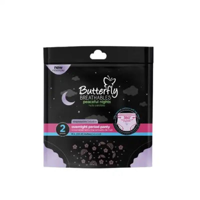 Butterfly Breathables Peaceful Nights Cottony Period Pants size M-L 2Pcs