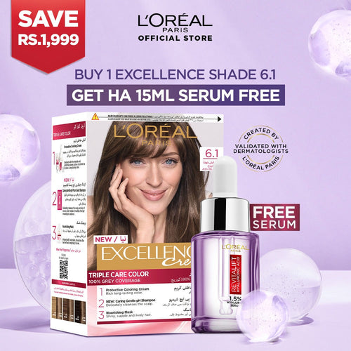 L'oreal Paris - Buy 1 Excellence 6.1 And Get 1 Hyaluronic Acid Serum 15ml