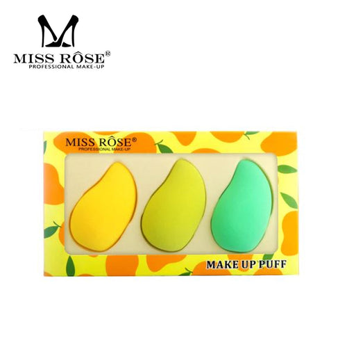 Miss Rose - Pack Of 3 Beauty Blender Makeup Puff 7204-005m