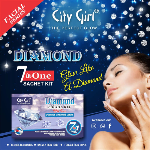 City Girl - Diamond Facial Sachet Kit 80g