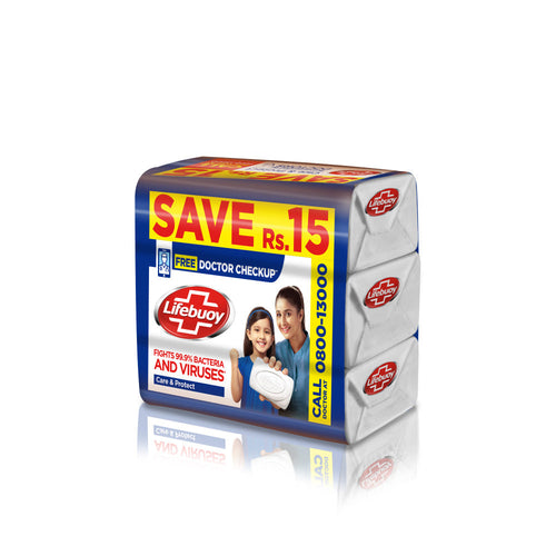 LIFEBUOY BAR CARE & PROTECT  3PC 130 GM