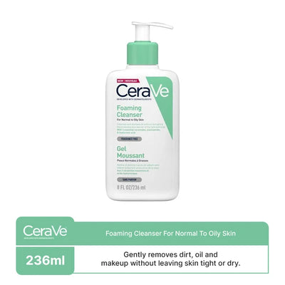 CeraVe- Foaming Cleanser For Normal To Oily Skin, 236ml