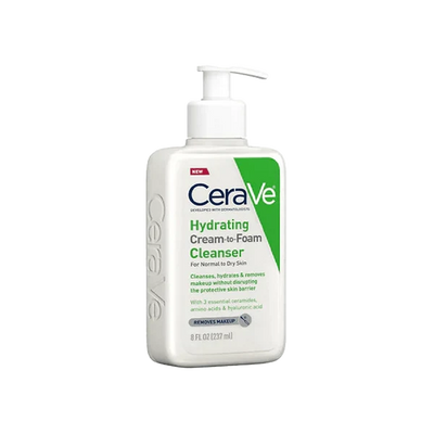 CeraVe- Hydrating Cream to Foam Cleanser For Normal to Dry Skin, 237 ml