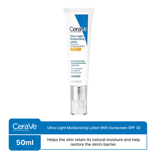 Cerave- Ultra-light Moisturizing Lotion With Sunscreen Spf 30 50ml