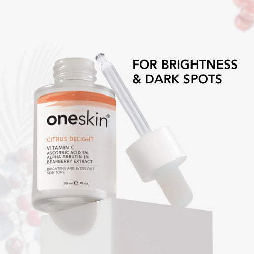 Oneskin - Citrus Delight - Vitamin C 5%, Alpha Arbutin 1%. Bearberry Extract - 30ml