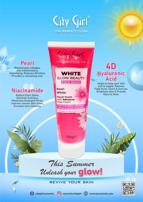City Girl - White Glow Face Wash 100g