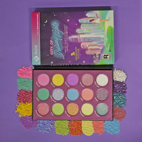 Rude Cosmetics - City Of Dreamy Lights Pastel Eyeshadow Palette