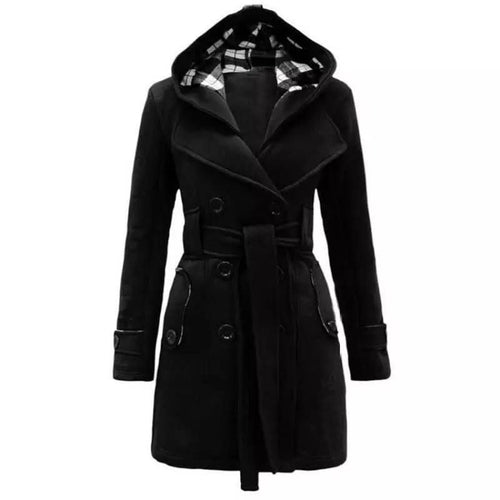 Vybe - Women Long Coat - Black