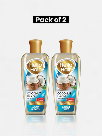 Pack of 2 Hello Hair Coconut Hair Oil