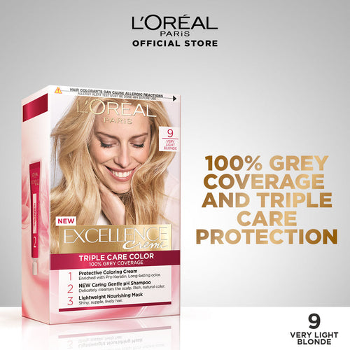 Loreal- Paris Excellence Creme - 9 Natural Light Blonde Hair Color