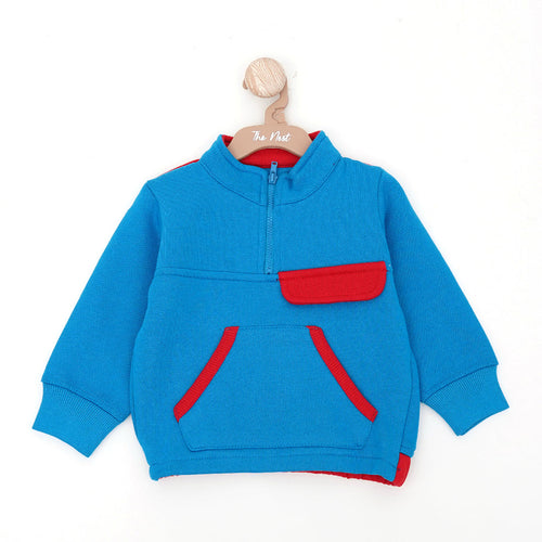 MOCK NECK KANGRO POCKET JACKET 10365