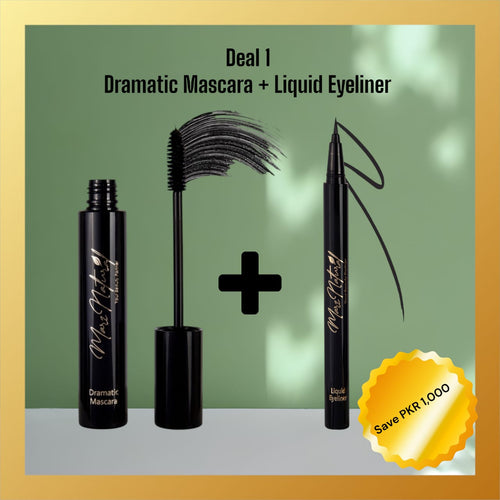 Deal -1 - Dramatic Mascara + Liquid Eyeliner