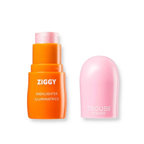 Trouble Maker - Ziggy Stick Glass Highlight Earthling Pink