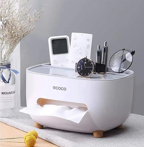 Home.co - Ecoco Tissue Box & Organizer (random Color)