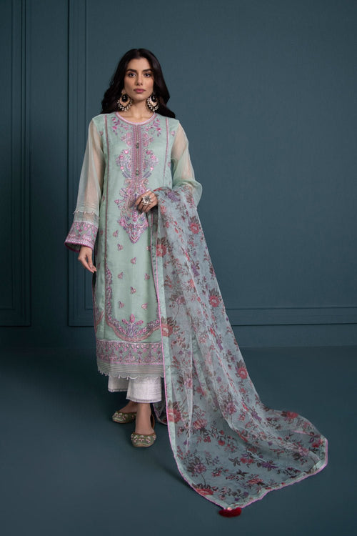 Sapphire - Embroidered Organza (only Dupatta)