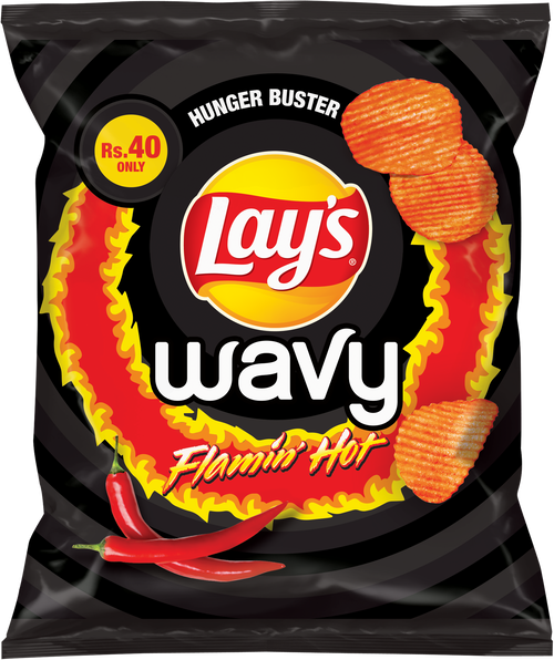 LAYS CHIPS WAVY FLAMING HOT 27 GM