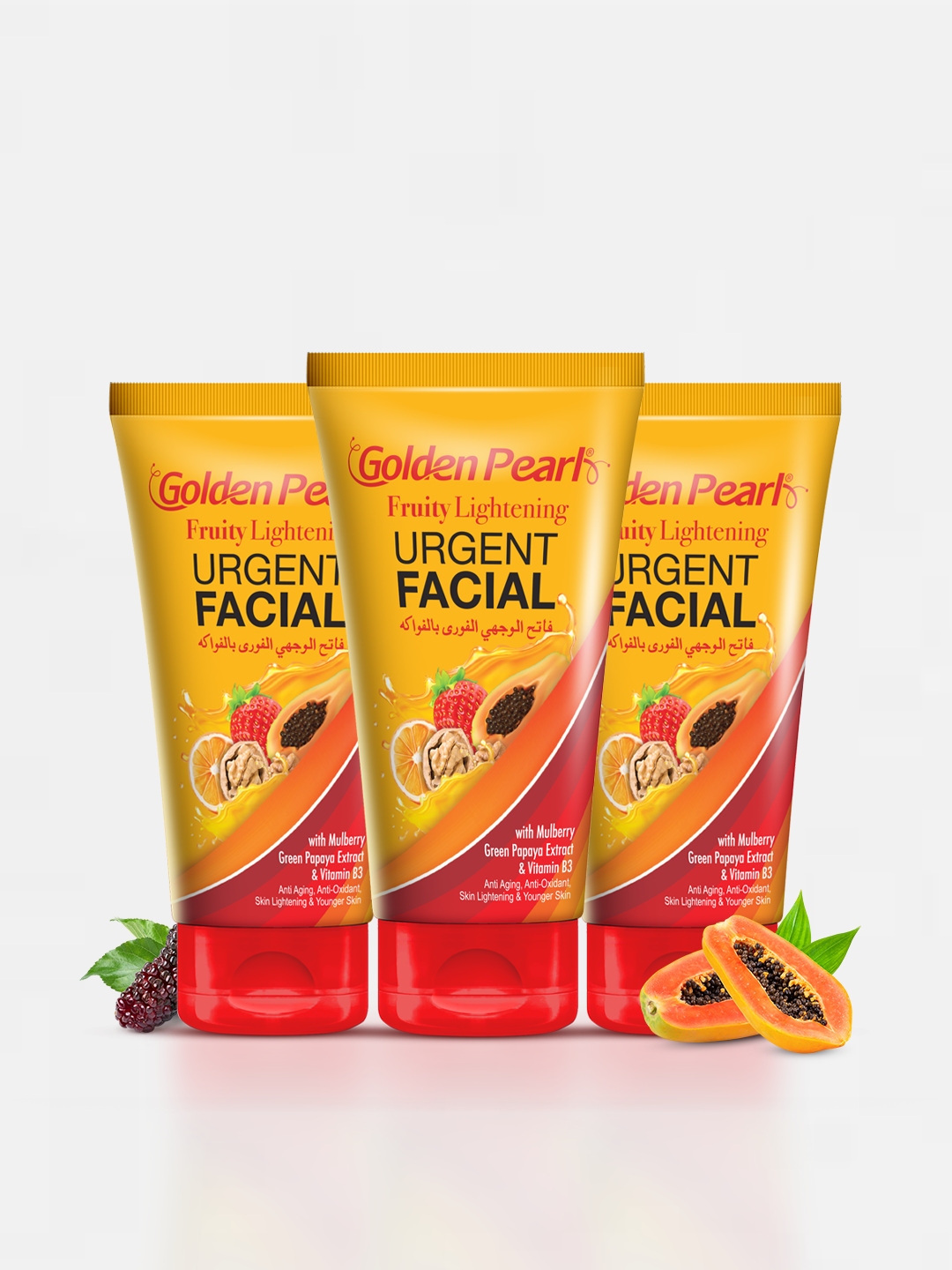 Pack of 3  Fruity Glowing Urgent Facial Deal