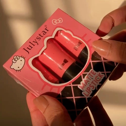 Julystar - 3pcs Hello Kitty Matte Lipstick Set