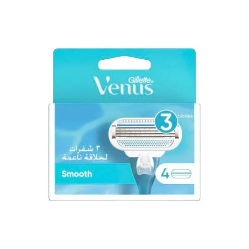 GILLETTE VENUS BLADE SMOOTH 4 CARTRIDGES 3 BLADE