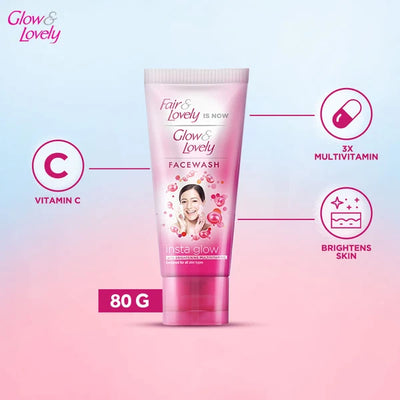 GLOW & LOVELY'S - MULTI VITAMIN FACEWASH - TUBE 80g