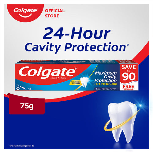 Colgate - Maximum Cavity Protection Toothpaste 75g - Brush Pack