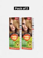 Pack of 2 Hello Hair - Hair Color Ultra Golden Blond 9.3