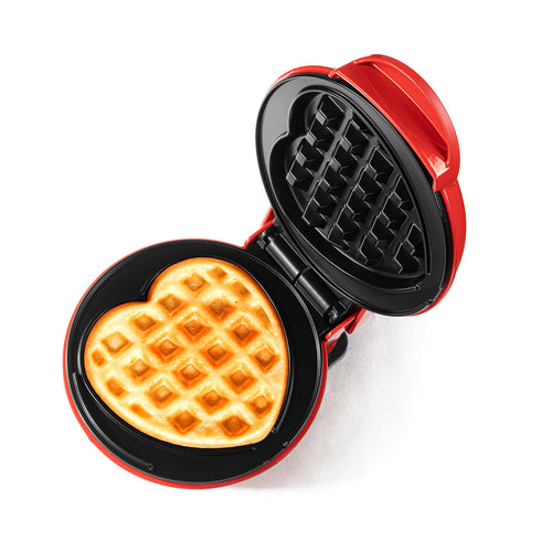 Home.co - Mini Waffle Maker - Heart Shape (4-inch Cooking Surface)