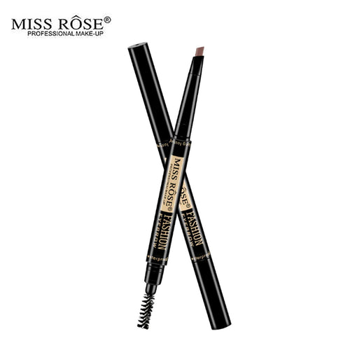 Miss Rose 2 In 1 Double Head Long Lasting Waterproof Eye Brow Pencil & Brush 0.2g