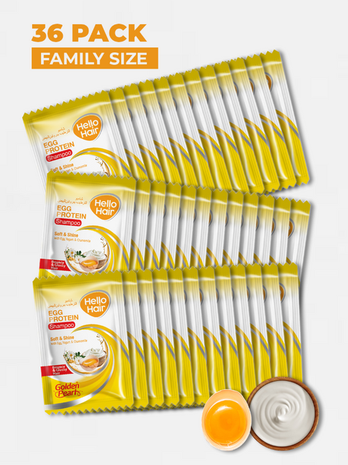 HELLO HAIR EGG PROTEIN SHAMPOO 4ML SACHET (pack of 36)