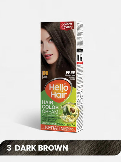 Hello Hair - Hair Color Dark Brown 3