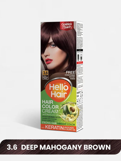 Hello Hair - Hair Color Deep Mahogany Brown 3.6