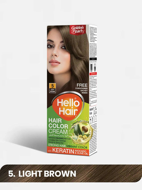 Hello Hair - Hair Color Light Brown 5