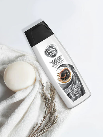Hello Hair - 75 ML Silky Black Shine Shampoo Trade Pack